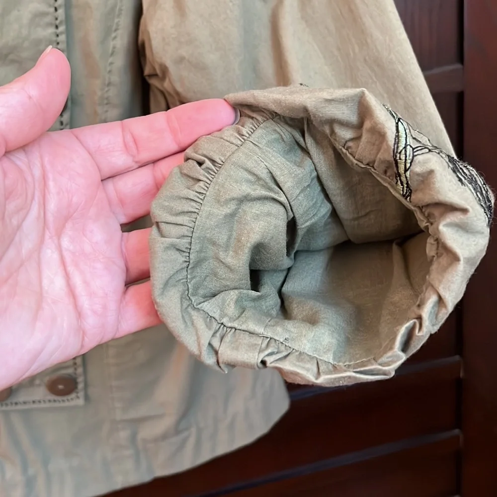 GUC Fei Anthropologie army green jacket. 12 - Picture 5 of 9